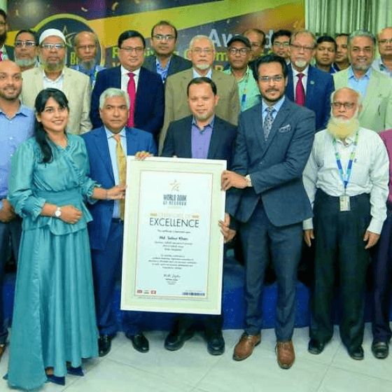 World Book of Records – Certificate of Excellence